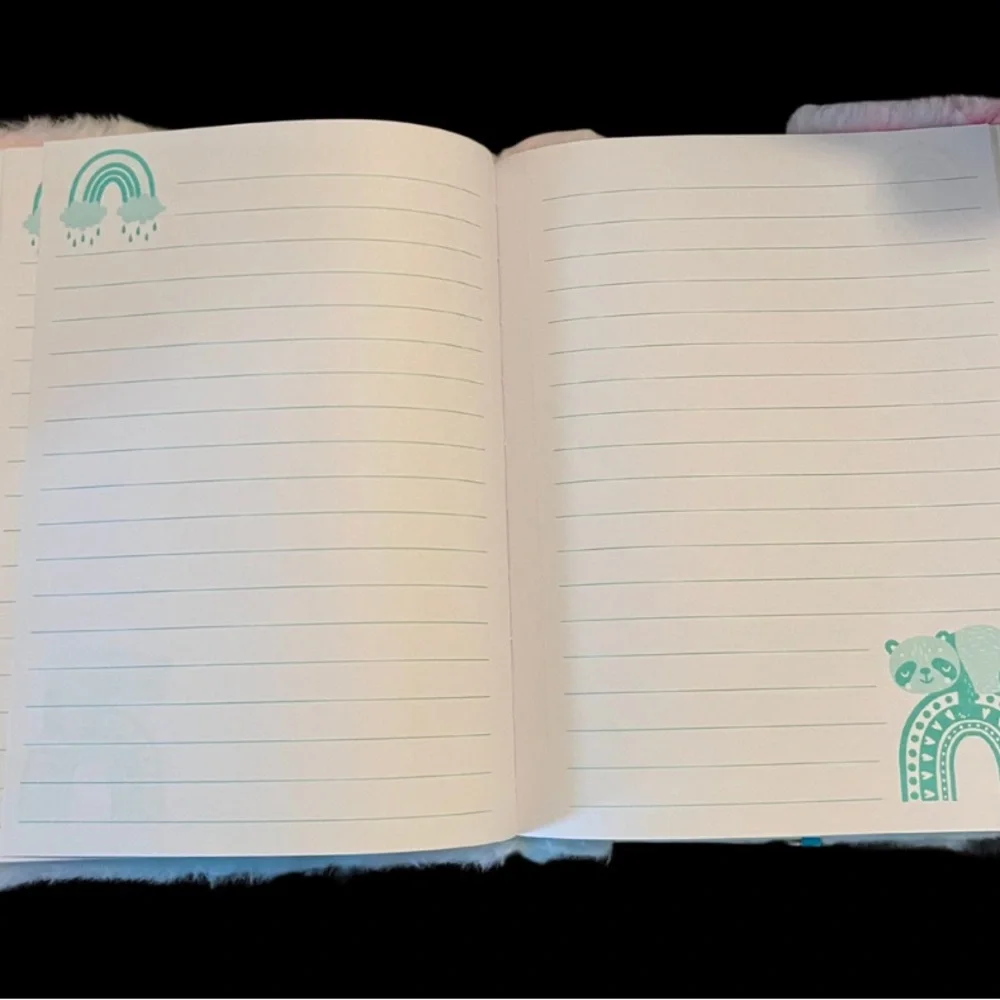 🌈 Dreamy & Soft: Pen+Gear Squishy Panda Rainbow Journal
